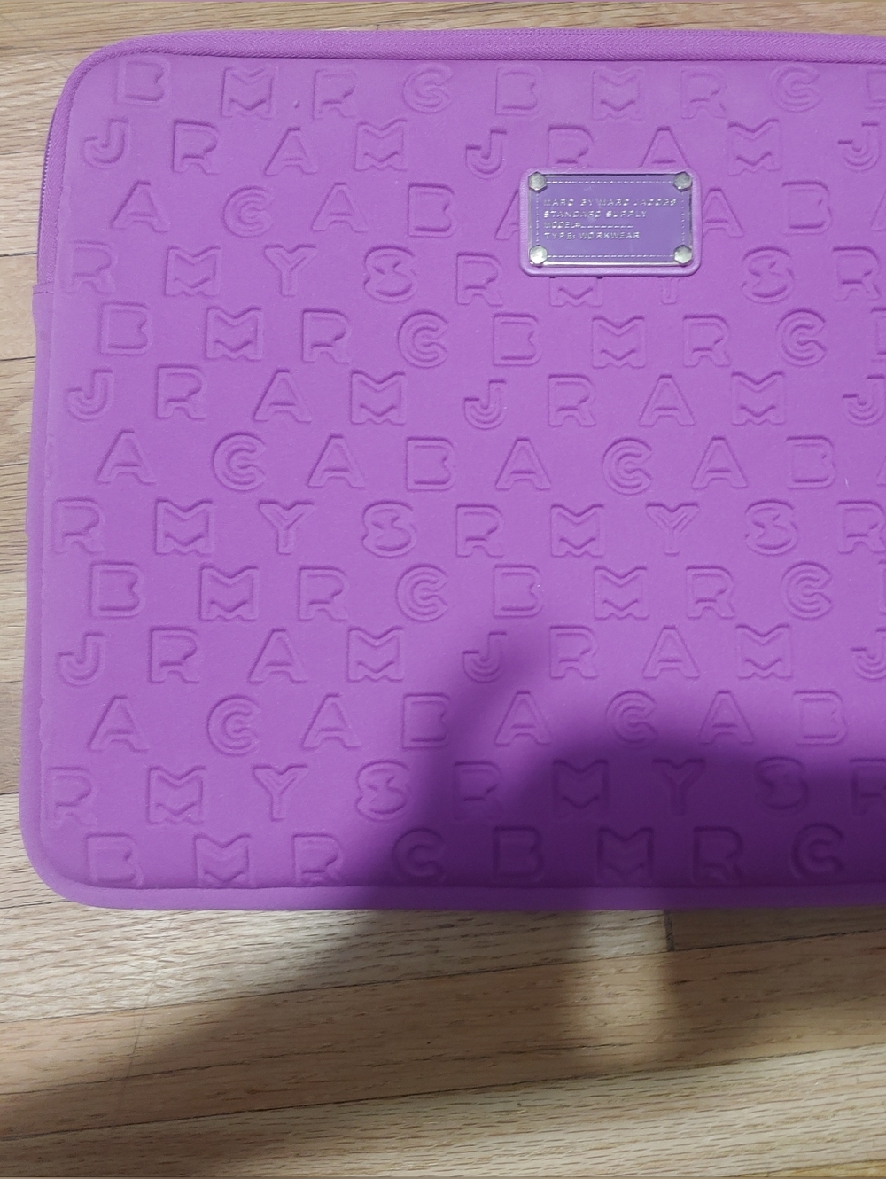 Marc by Marc Jacobs Purple Logo-Embossed Laptop Sleeve